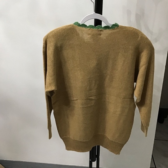 Women’s Sweater Size Small embroidered Beaded Lacy After Noon By Shell Kepler - Picture 3 of 9